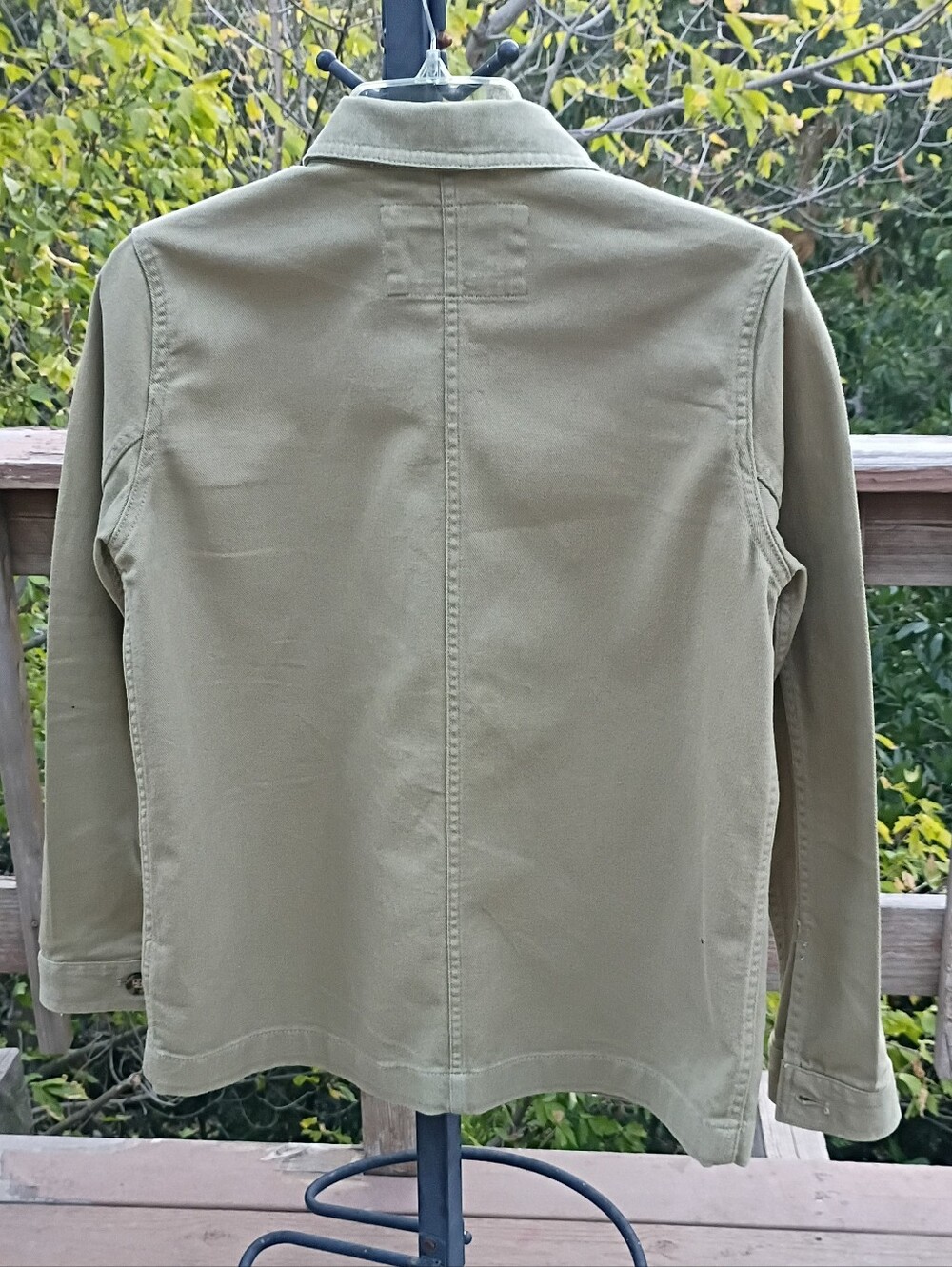 Quince Women's Olive Green Chore Utility Jacket sz S - Picture 5 of 11